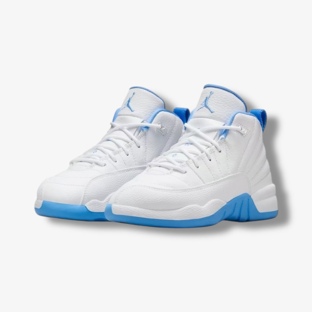 Jordan 12 Retro PS White University Blue Pre School Sizes 151186