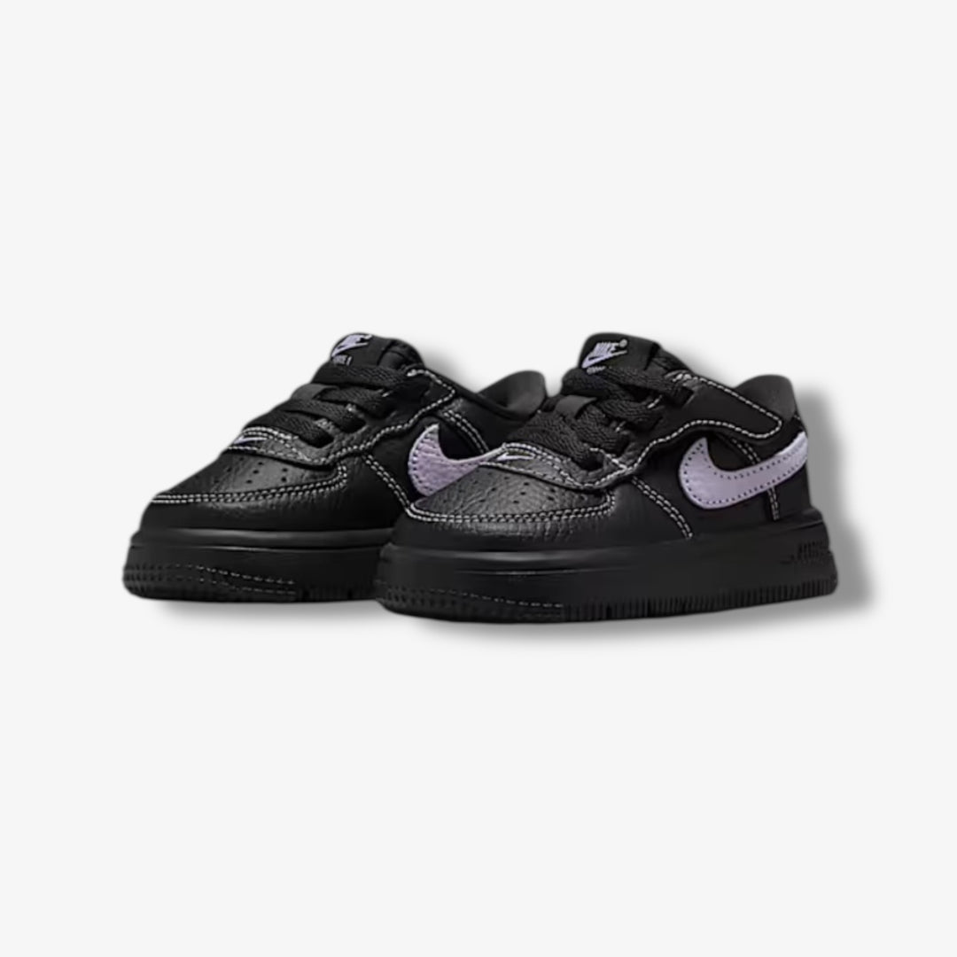 Nike Force 1 Low Easyon LV8 4 TD Black Hydrangeas Toddler Sizes