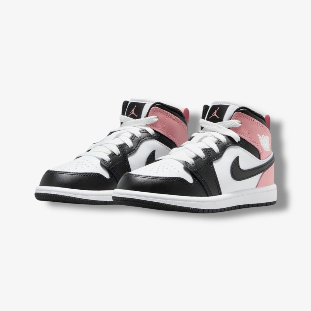 Jordan 1 Mid (PS) White Black Rust Pink DQ8424-100 – Sneaker Junkies