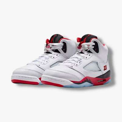 Air Jordan 5 Retro OG GS white fire red black HQ7980-101