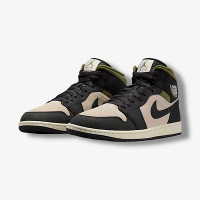 Air Jordan 1 Mid SE (GS) Lt Orewood Brn Off Noir HV4399-102