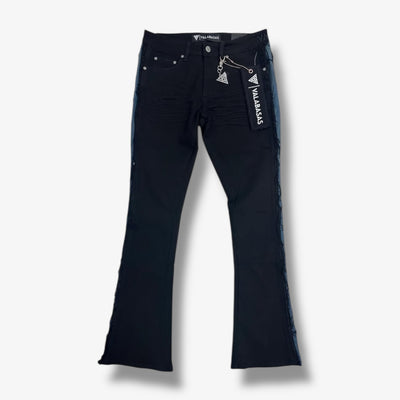 Valabasas Burrow Stacked Jeans Black Blue