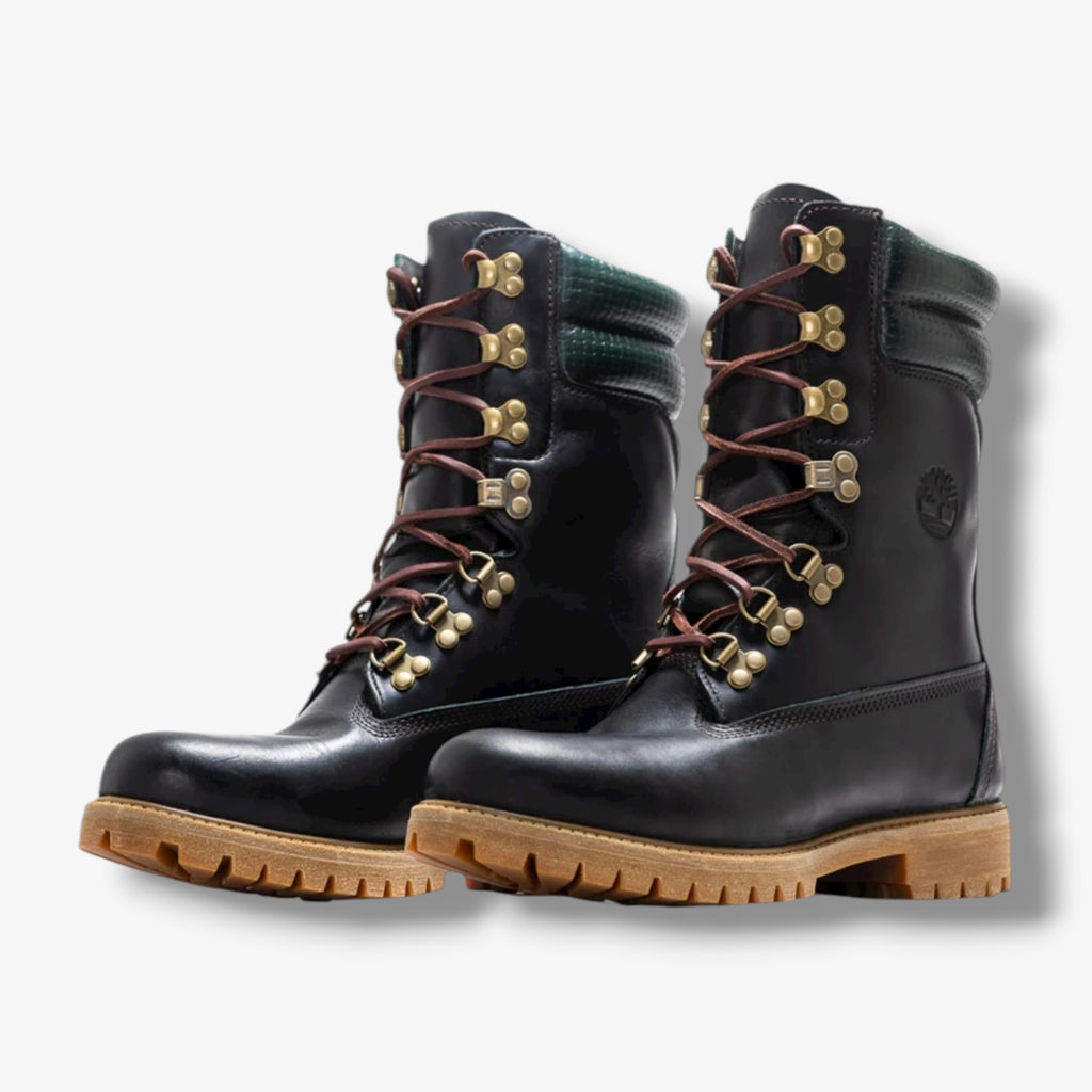 Timberland Premium Tall Lace Waterproof Dark Green Full Grain