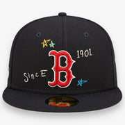 New Era Scribble 5950 fitted Boston Red Sox Navy