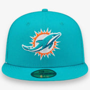 New Era Dolphins cloud icon teal cap