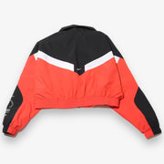 Women's Nike Sportswear Cropped Windbreaker Crimson Black HF5956-696