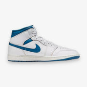 Air Jordan 1 Mid SE White Industrial Blue Sail FN5215-141