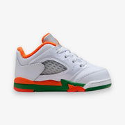 Jordan 5 Retro Low (TD) Football Grey Brilliant Orange FQ1315-018