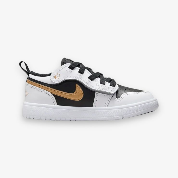 Jordan 1 Low Alt White Metallic Gold Black PS Pre School Sizes DR9748-172