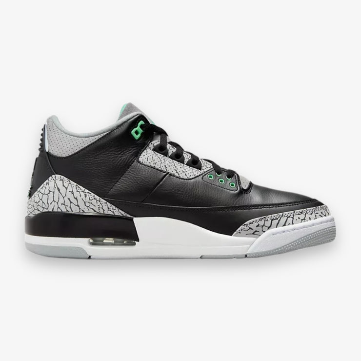 Air Jordan 3 Retro Black Green Glow Wolf Grey CT8532-031