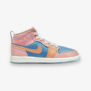 Jordan 1 Mid SS PS Aegean Storm Hemp Pink Oxford Pre School Sizes FN7495-400