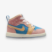 Jordan 1 Mid SS TD Aegean Strom Hemp Pink Oxford Toddler Sizes FN7539-400