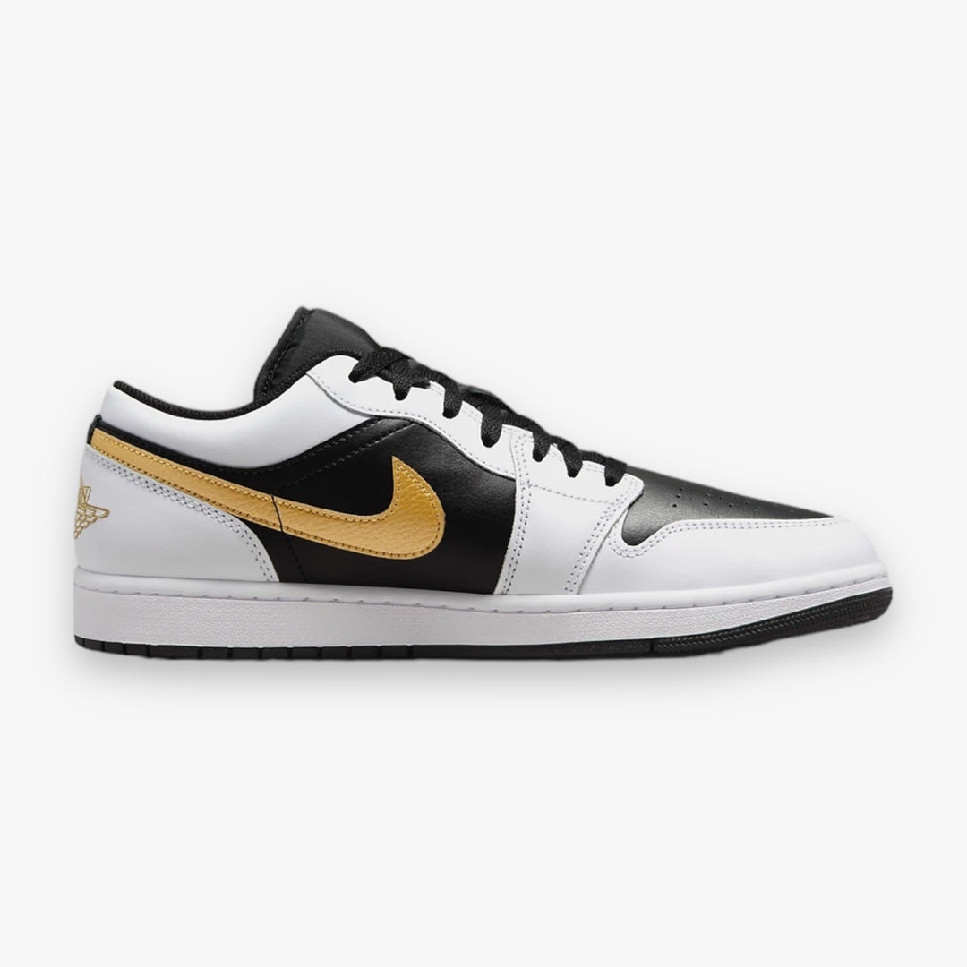 Air Jordan 1 Low White Metallic Gold Black 553558-172 – Sneaker