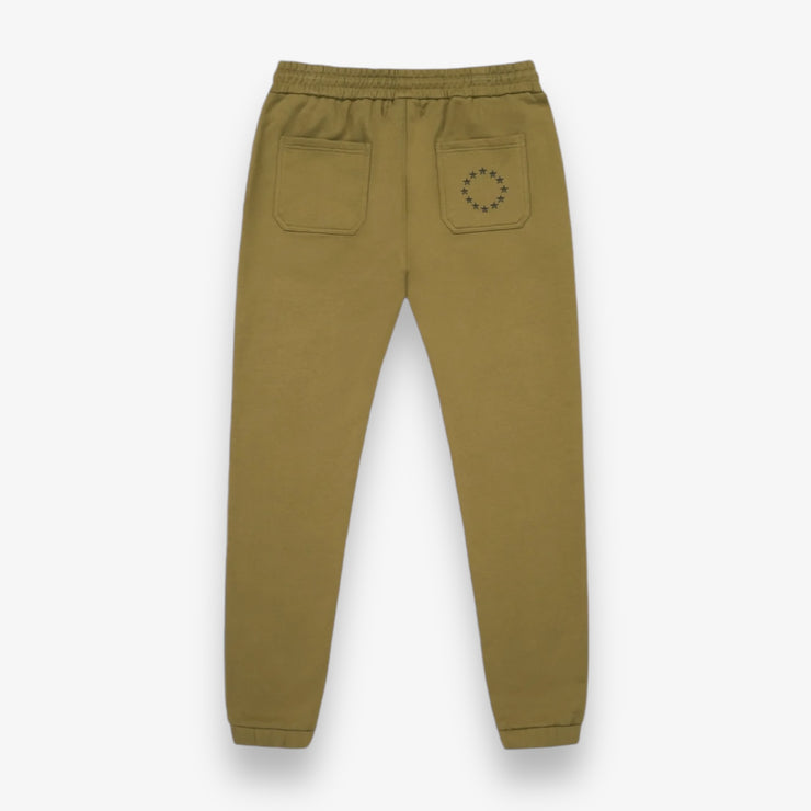 RTA OWEN SWEATPANT CHARTREUSE BLACK CHERRIES