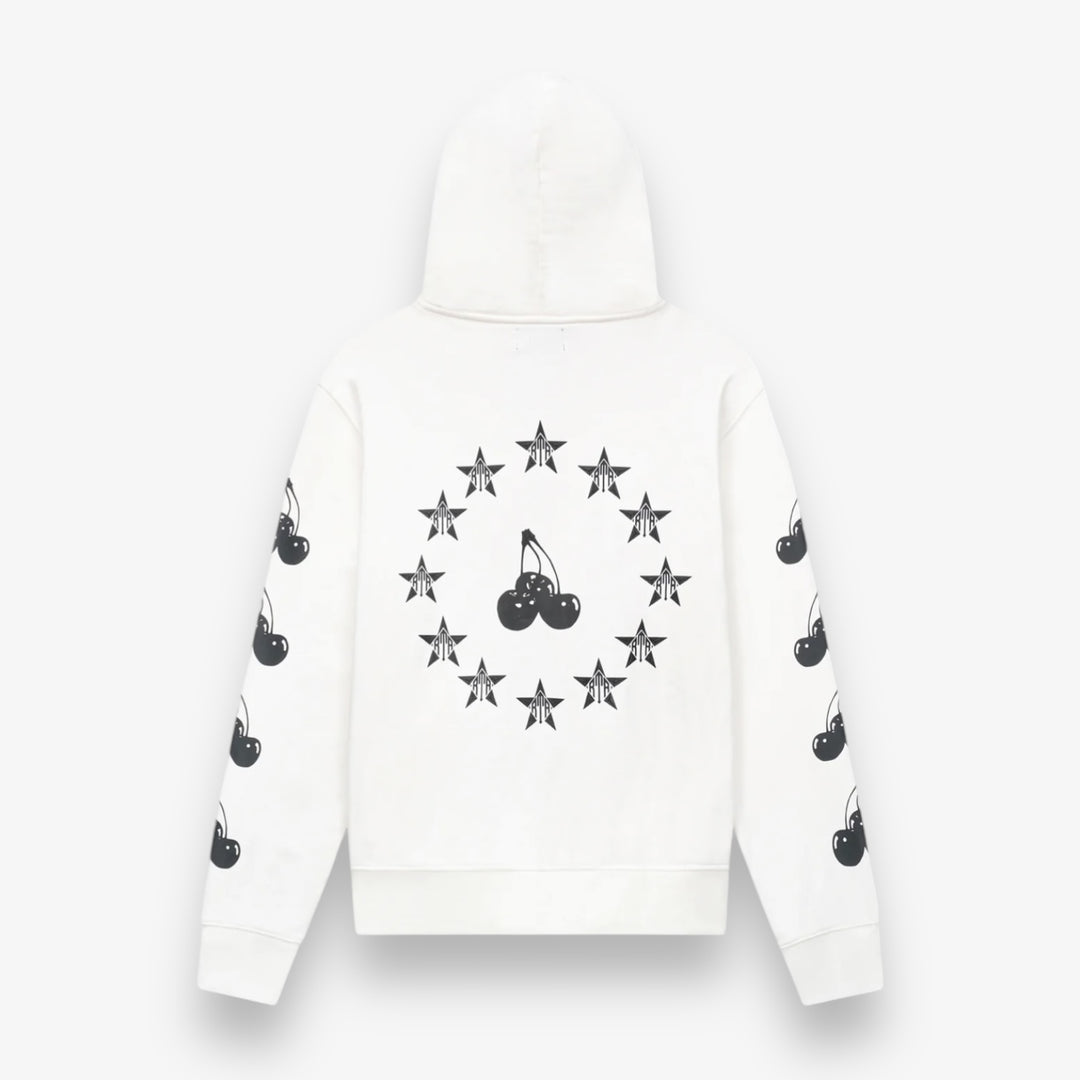 RTA FLOYD ZIP UP HOODIE WHITE BLACK CHERRIES – Sneaker Junkies