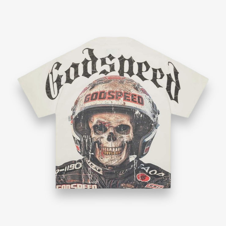 Godspeed Speed Racer Tee White