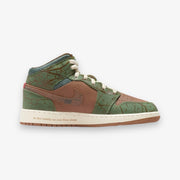 Jordan 1 Mid SS (PS) Archaeo Brown Light Olive FQ8102-200