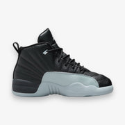 Jordan 12 Retro PS Black Wolf Grey White Pre School Sizes 151186-010