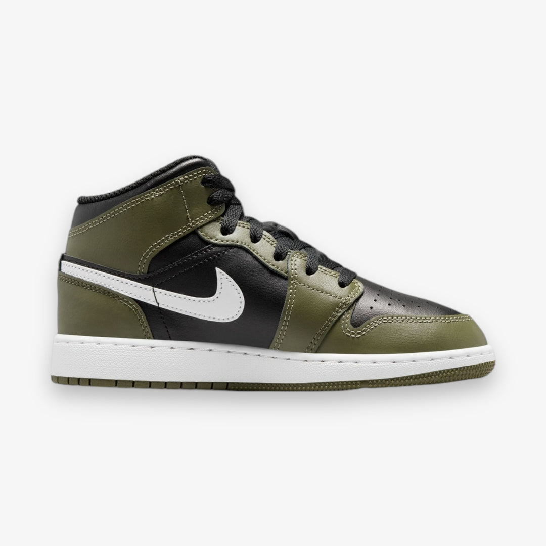 Air Jordan 1 Mid Black White Medium Olive DQ8423-092 – Sneaker Junkies