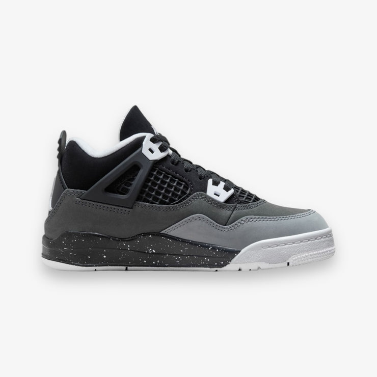 Jordan 4 Retro Fear Black White Anthracite Black PS Pre School Sizes FV4537-002