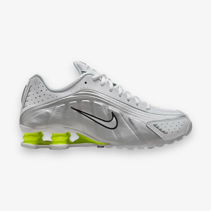 Nike Womens Shox R4 White Metallic Silver AR3565-102