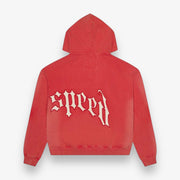 Godspeed OG Logo Hoodie V2 Red Wash