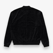 Sinclair Croc Velour Track Jacket Black