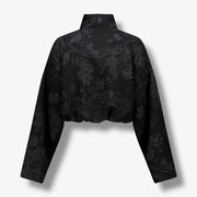 Women's Nike Oversized Jacquard Heavy Track Jacket Black HF9579-010