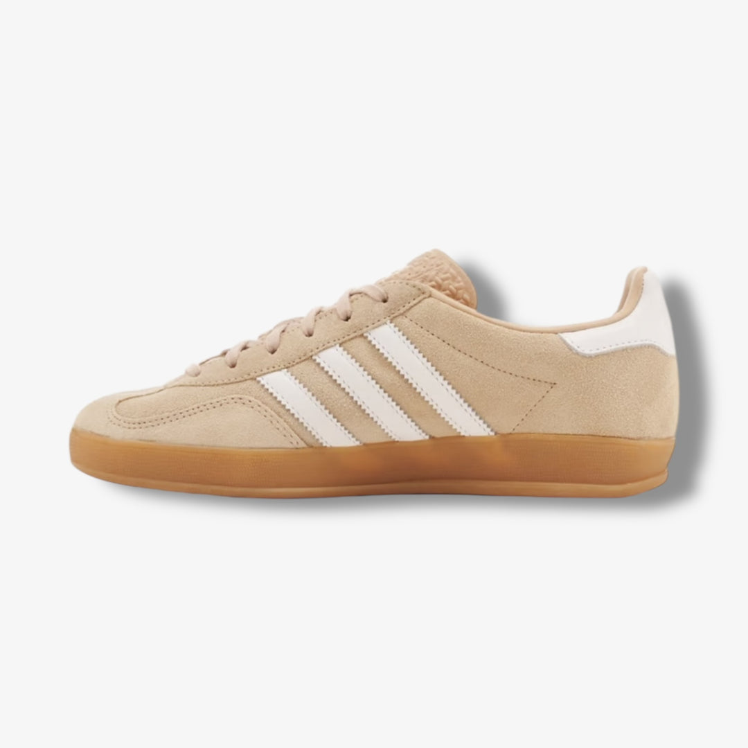 Adidas Womens Gazelle Indoor W Magic Beige White Gum IH5482 Sneaker Junkies Adidas Womens Gazelle Indoor W Magic Beige White Gum IH5482 Sneaker Junkies