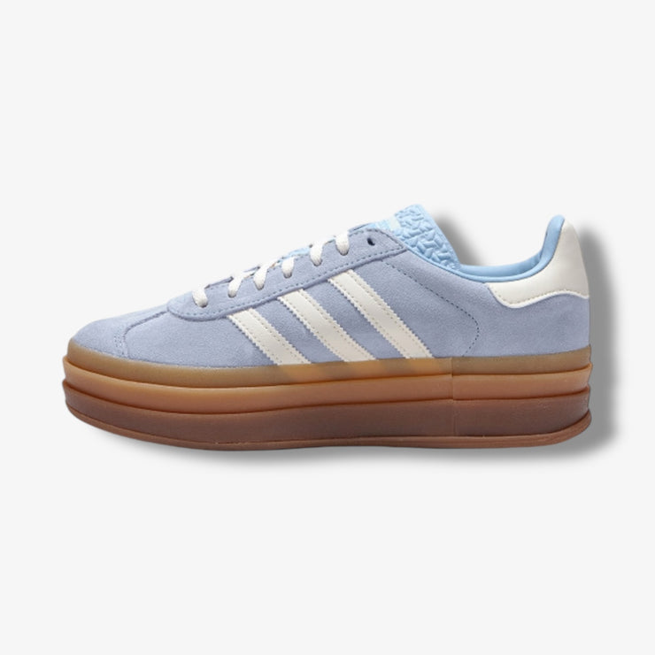 Adidas Womens Gazelle Bold W Clear Sky Crew White Gold Metallic JQ7776 Sneaker Junkies Adidas Womens Gazelle Bold W Clear Sky Crew White Gold Metallic JQ7776 Sneaker Junkies
