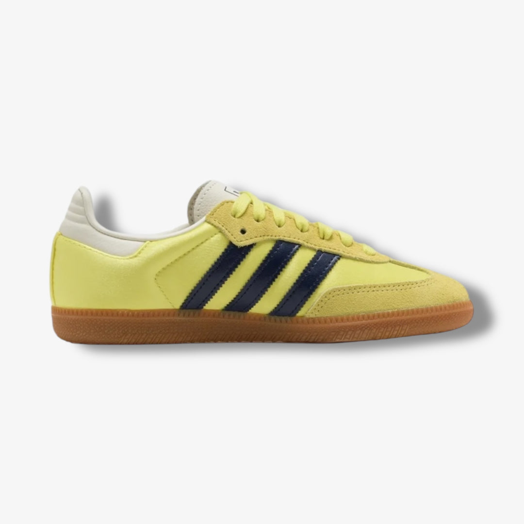 靴 adidas SAMBA OG W Adidas Womens Samba OG W Shock Yellow Indigo Cream White JI2594