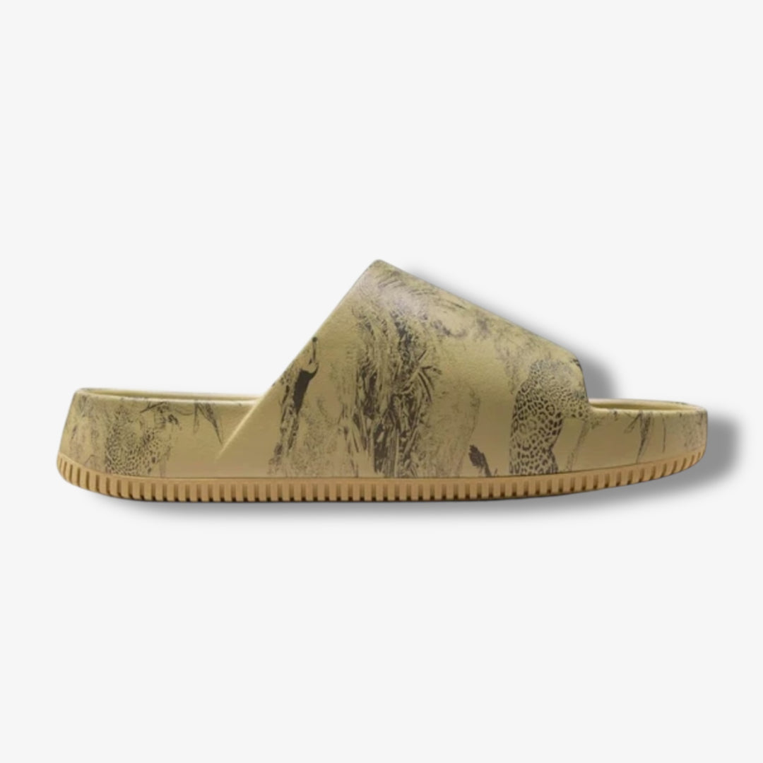 Nike‎ Calm Slide Print Parachute Beige Brown-Anthracite Mens Size 12 HQ1125-201 Nike Calm Slide Print Parachute Beige Brown, Anthracite  main image 4