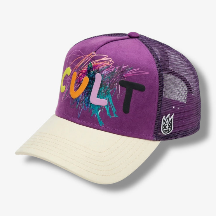 Cult of Individuality Log Mesh trucker cult logo Hyacinth violet