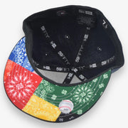 New Era NY Yankees Fitted Navy Multicolor Bandana Brim