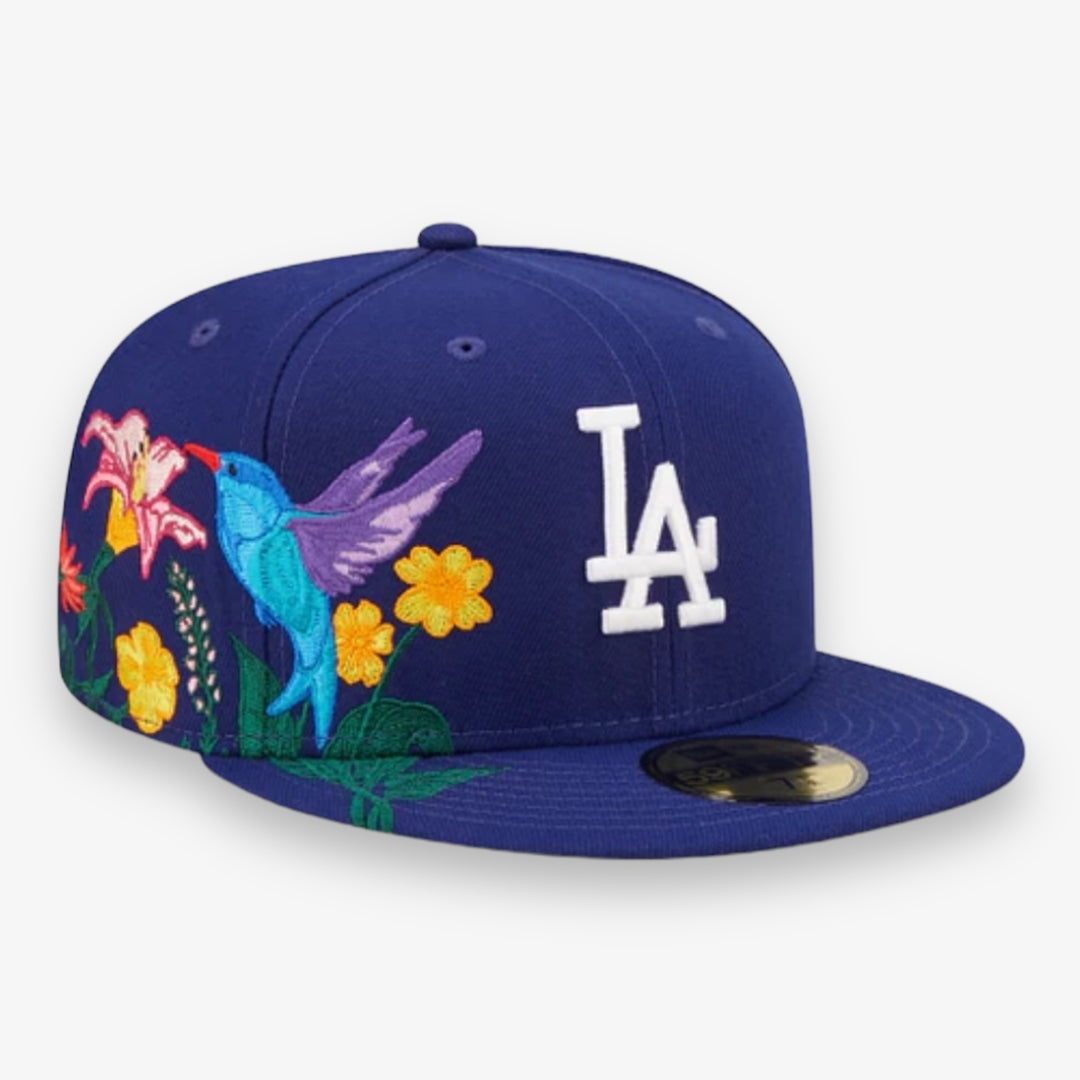 New Era LA Dodgers Fitted Blue Floral – Sneaker Junkies display picture 1