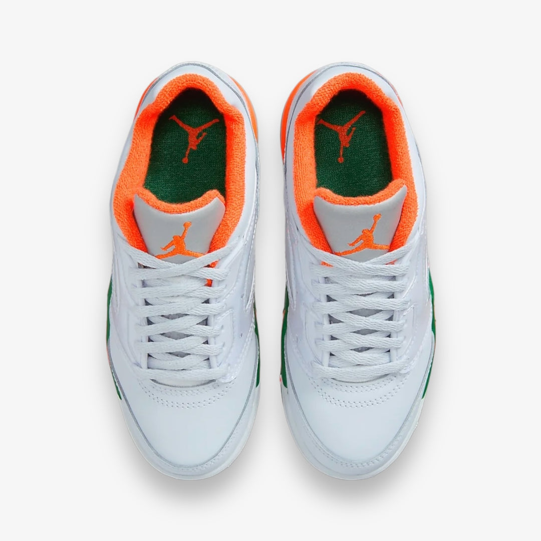 Jordan 5 Retro Low (PS) Football Grey Brilliant Orange