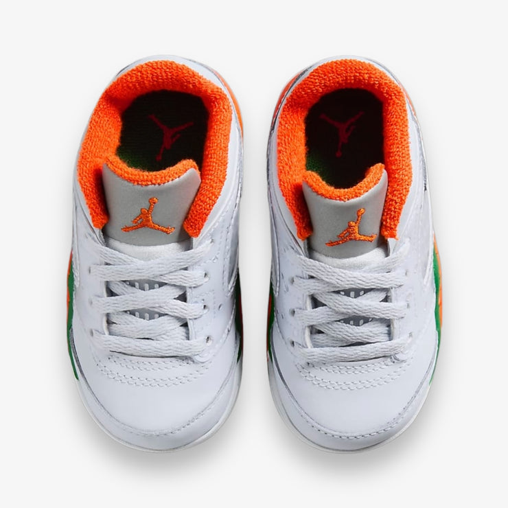 Jordan 5 Retro Low (TD) Football Grey Brilliant Orange FQ1315-018