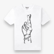 Paper Planes Fingers Crossed Tee White