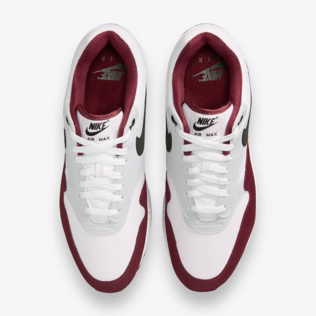 N*a様 NIKE AIR MAX 1 White Black Team Red Nike Air Max 1 White Black Dark Team Red FD9082-106 – Sneaker Junkies