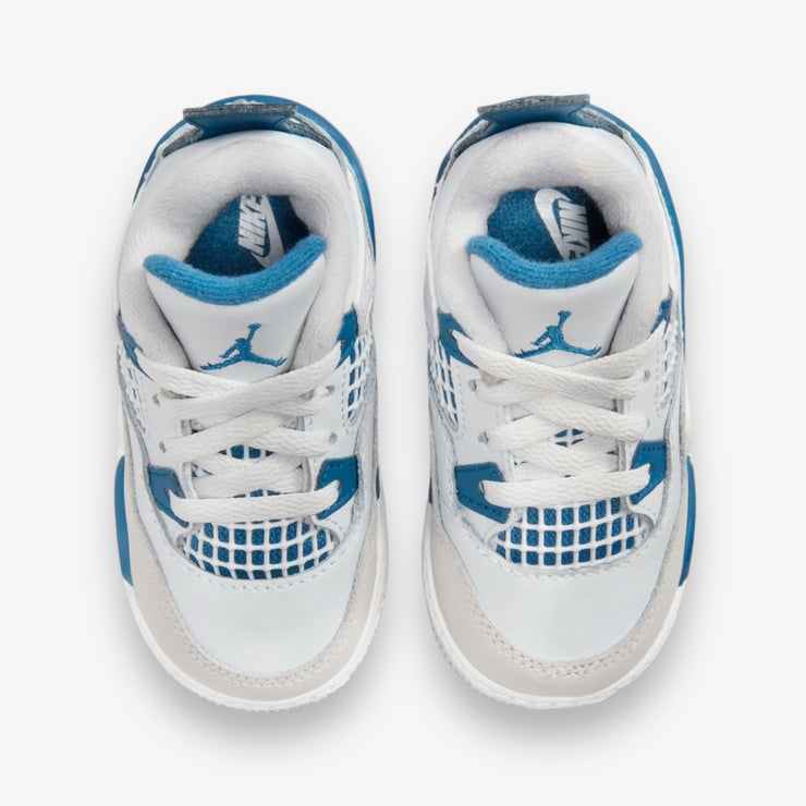 Jordan 4 Retro TD Off White Military Blue Infant Sizes BQ7670-141