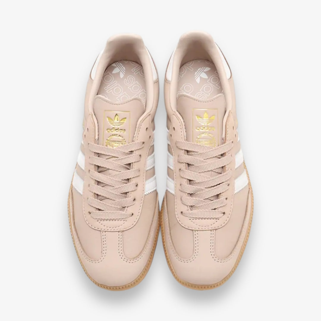 Women's Adidas Samba OG White Taupe Gold IE6523 – Sneaker Junkies