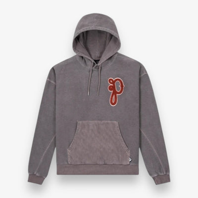 Paper Planes P's Script Hoodie Washed Fog