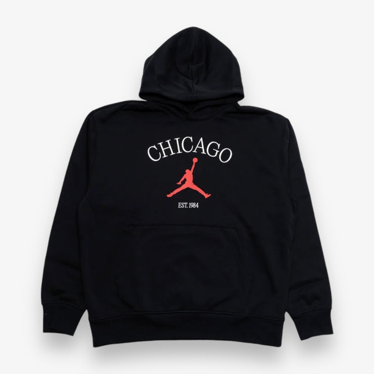 Jordan Chicago Logo Hoodie Black HF1494-010