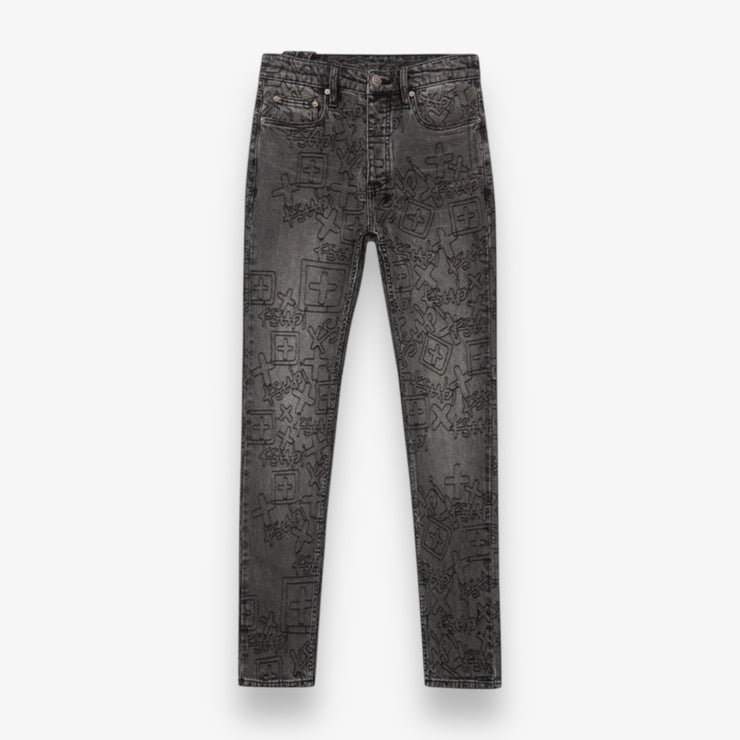 Ksubi Chitch Stencil Stitch Worn Grey