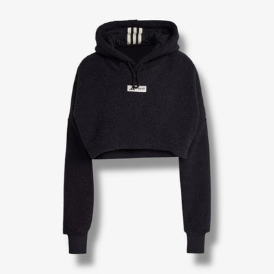 Women's Adidas Moonboot Cropped Hoodie Black IY8049