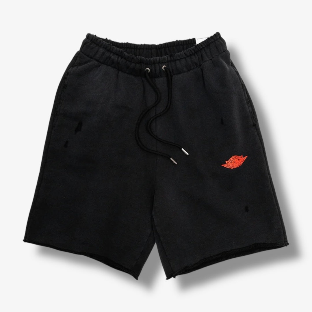 black jordan sweat shorts