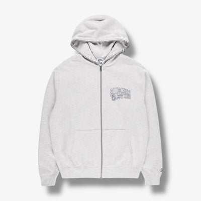 BBC BB small curve zip hoodie heather grey
