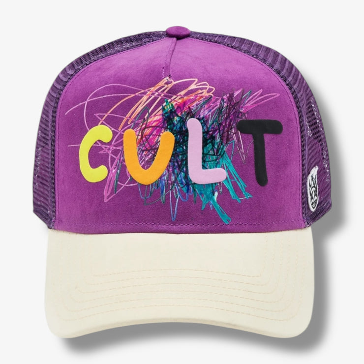 Cult of Individuality Log Mesh trucker cult logo Hyacinth violet