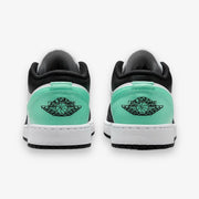 Air Jordan 1 Low GS White Black Green Glow Grade School 553560-131