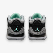 Jordan 3 Retro TD Black Green Glow Wolf Grey Toddler Sizes DM0968-031